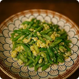 Tumis Buncis Telur
